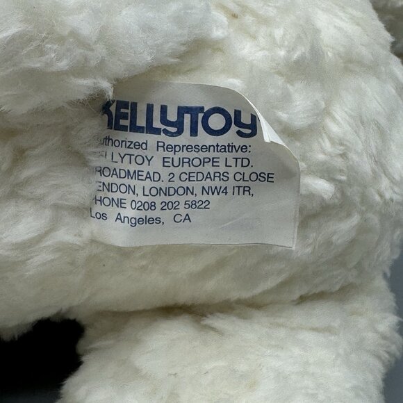 Vintage Kellytoy 1996 White Valentine Teddy Bear Plush 17" - Picture 6 of 9